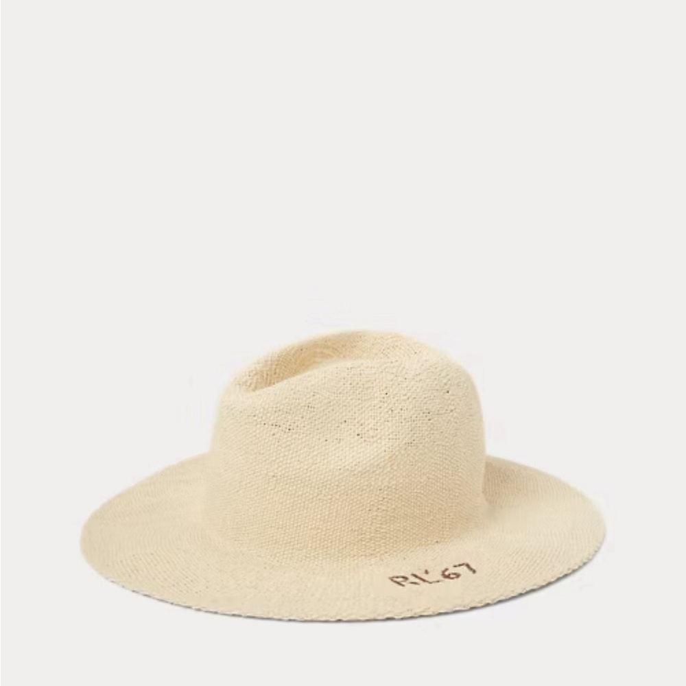 Polo Ralph Lauren Logo-Embroidered Straw Hat